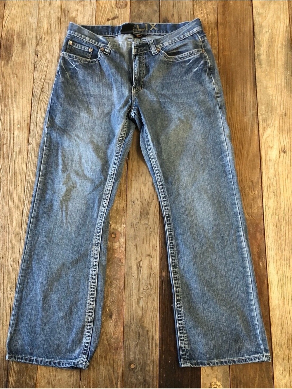 Helix Men’s Relaxed Fit Blue Jeans 34/30